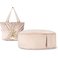Cojin Yoga Zafu Meditación - Cojín de Suelo Beige para la Práctica de la Meditación - Accesorio Yoga para Mujer - Cojín…